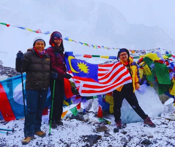 A moment at the Everest Base Camp